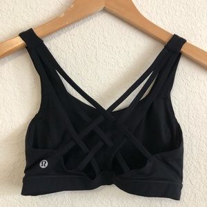 Lululemon Free to Be Serene Black bra